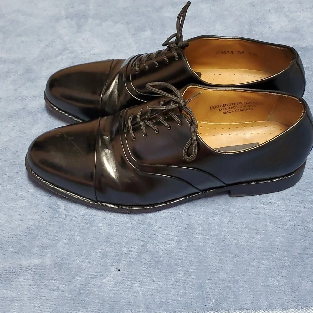 11M Men's Stacy Adams Black Leather Shoes